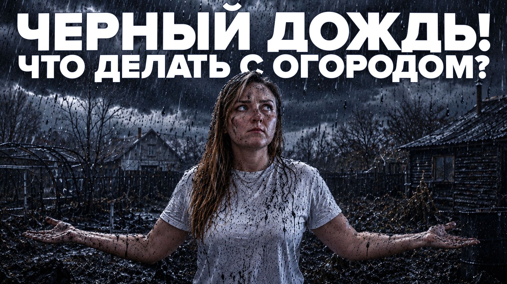 ПРОШЕЛ ДОЖДЬ ИЗ САЖИ. ЧТО ДЕЛАТЬ С ОГОРОДОМ? смотреть онлайн