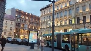 вечерняя подсветка Питера