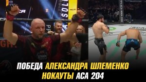 Победа Александра Шлеменко на АСА в Омске / Нокауты АСА 204