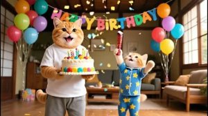 ПАПА КОТ И РЫЖУЛЯ ПЛАНИРУЮТ СЮРПРИЗ НА ДЕНЬ РОЖДЕНИЯ МАМЫ 🎂