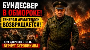 🛑БУНДЕСВЕР В ОБМОРОКЕ! Генерал Армагеддон ВОЗВРАЩАЕТСЯ!⚡️ Для ядерного ответа вернут Суровикина