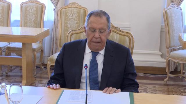 С.В.Лавров и Министр иностранных дел Мадагаскара А.Ндиайе, Москва, 19 июня 2026 года