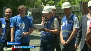 В Невинномысске специалисты отработали план действий в случае аварии на магистрали