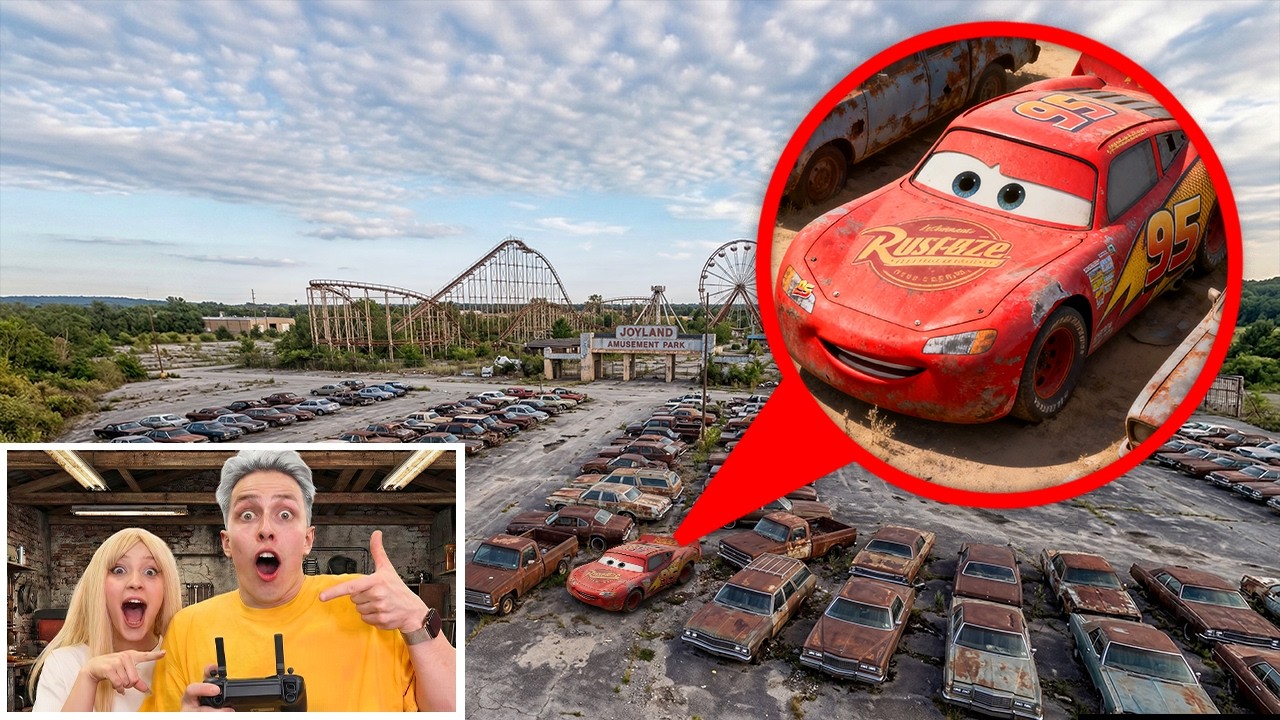 мой дрон снял НАСТОЯЩЕГО LIGHTNING MCQUEEN в Реальной Жизни!