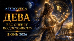 Дева — гороскоп Astro Vega на июнь 2026 | Вас оценят по достоинству