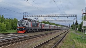 ЭП20-052 с поездом №29 «Кубань» Новороссийск–Москва | Кораблино