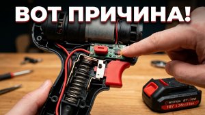 Шуруповерт не включается? Вот почему светодиод мигает
