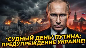 ☢️ «Катастрофа неизбежна»: Путин вынес предупреждение о Судном дне для Украины и Запада