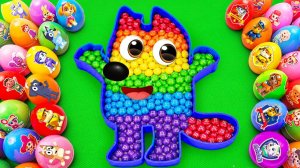 Сделай сам, раскрашивая радужно-ГОЛУБУЮ ванну из глины Mix Playdoh SLIME Egg своими руками