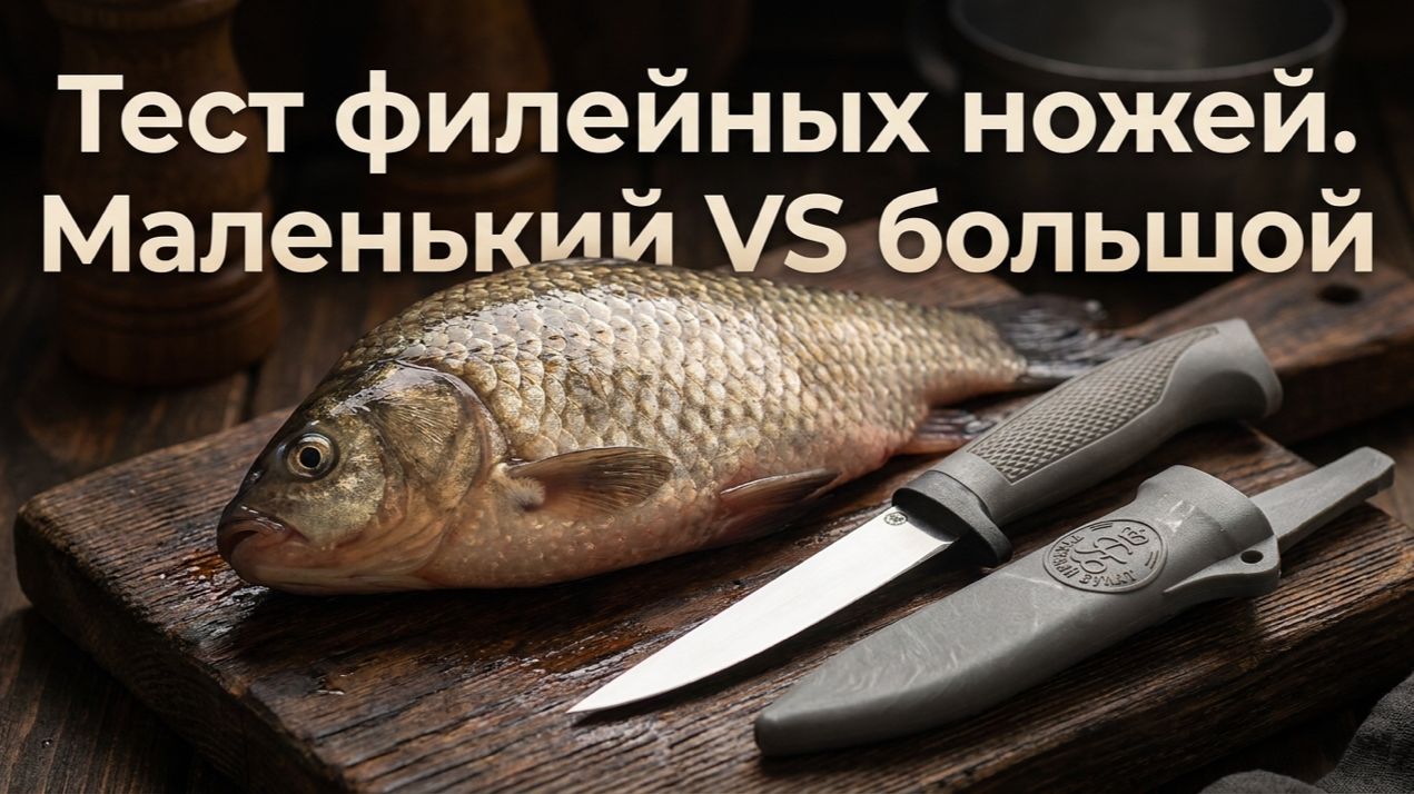 Маленький филейник VS большой: тест ножей Ёрш и Судак большой на карасях