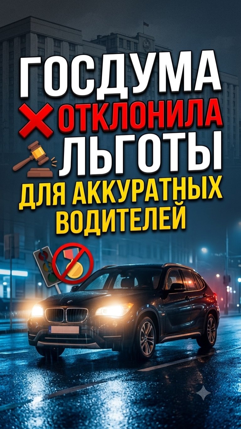 Госдума отклонила льготы для аккуратных водителей