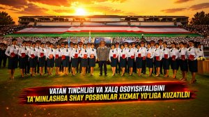 Курсантлар энди катта хаётқа қадам босди