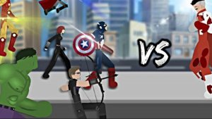 Омни-мен против Мстителей - stick nodes