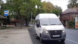 Поездка на маршрутке ГАЗ A65R32Next по маршруту 2