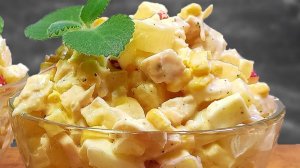 НЕ ЗНАЕТЕ, ЧТО ПРИГОТОВИТЬ из куриной грудки, сделайте этот салат! ВСЕ ИЩУТ ЕГО НА СТОЛЕ.