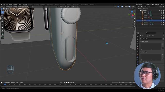 19. Modeling a realistic high-poly wristwatch part 2