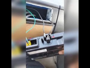 Краткий видеобзор  о процессе установки тахографа на транспортное средство клиента.
