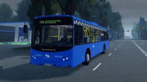 Работаю водителям автобуса Volgobus 5270 по маршруту 733 в игре Зеленоград