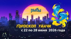 Гороскоп удачи на неделю с 22 по 28 июня 2026 года. Рыбы