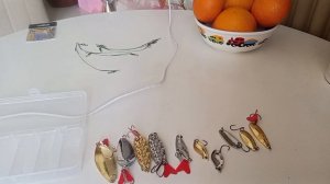 Блесны , распаковка .