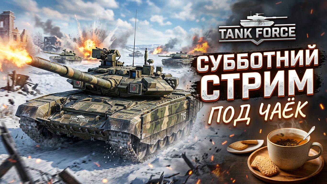 TANK FORCE - СУББОТНИЙ СТРИМ ПОД ЧАЁК!