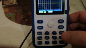 FNIRSI-1C15,  КОЛЕБАТЕЛЬНЫЙ КОНТУР+ЛБП = ЗАТУХАЮЩИЕ АВТОКОЛЕБАНИЯ = РЕЗОНАНСНАЯ ЧАСТОТА КОНТУРА.