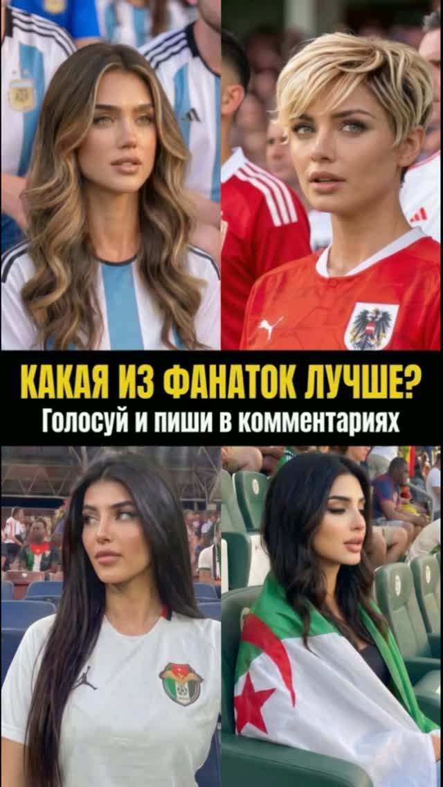 Какая футбольная болельщица лучшая? | Группа J: Аргентина, Австрия, Иордания, Алжир