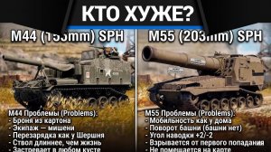 КТО ХУЖЕ? M44 vs M55 в War Thunder