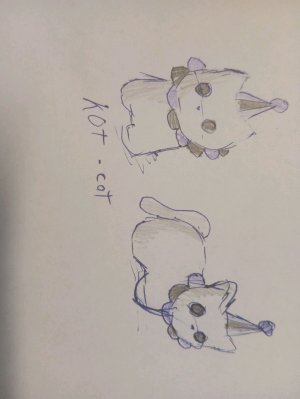 кот из полимерной глины