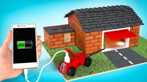 🍿 Самодельный Гараж из Мини Кирпичей для USB Машинок