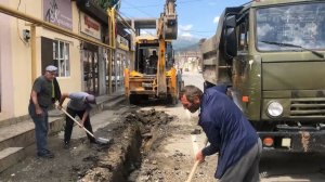 Замена изношенного участка трубопровода по улице имама Шамиля в селе Ботлих - микрорайон