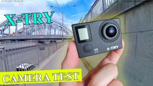 X-TRY XTC-210 - Тест Экшн-КАМЕРЫ / 4k, 2,7/60 к/с, 1080p, 720p/120 к/с