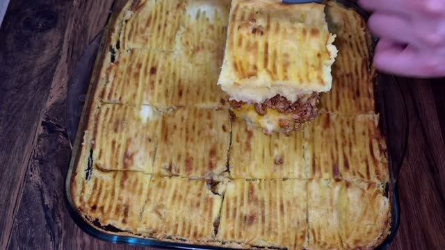 Картофельная запеканка с фаршем !!!!