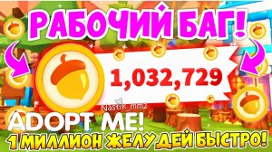 РАБОЧИЙ БАГ!😱КАК НАФАРМИТЬ МАКСИМУМ ЖЕЛУДЕЙ В НОВОМ ЛЕТНЕМ ИВЕНТЕ👀NEW SUMMER FEST🌞Adopt Me