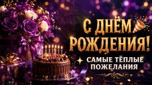 С Днём Рождения! Самое красивое музыкальное поздравление для праздника 🎉
