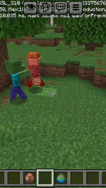 Житель VS зомби в minecraft | ДимА4 minecraft! #Shorts
