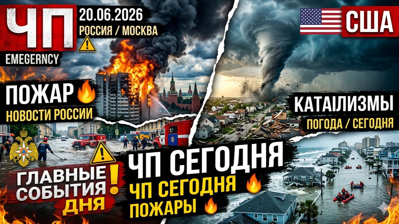 ЧП, Россия 20.06.2026 - Новости, ЧП Москва, США, Сегодня, Катаклизмы, События Дня, Погода, Пожар