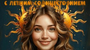 Солнце в зените. С днём солнцестояния. Роскошная музыкальная открытка.