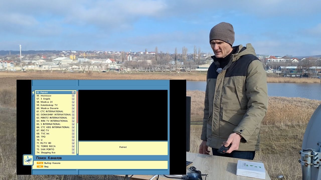 Бесплатные каналы ABS 75E + Экспресс 80E и настройка спутниковой антенны небольшого диаметра 70cm смотреть онлайн