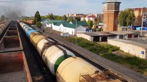 Тепловоз силища 2ТЭ10М-3003. 10Д100 просто песня.