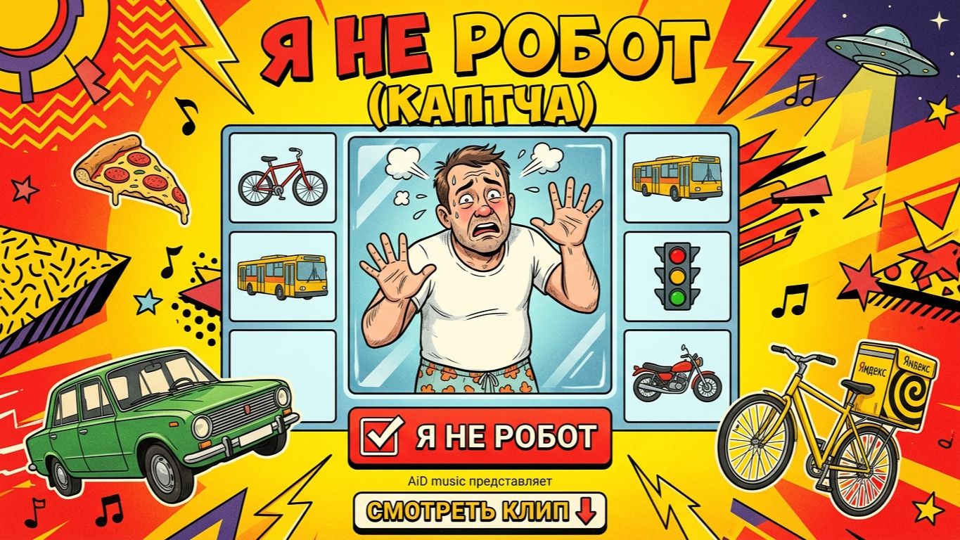 Я НЕ РОБОТ (КАПТЧА) | Авторская песня о современных проблемах (с юмором) | Панк-рок в стиле СССР