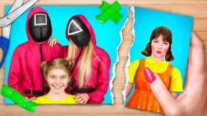 Мои родители — охранники в ИГРЕ В КАЛЬМАРА?! 🦑😱 Выживаю с няней-куклой! 🔥