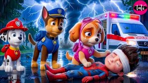 Щенячий патруль и Маршалл. Залипательное видео. Мультфильм для детей и малышей. Анимация 681