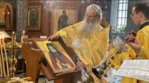 Освящение иконы преподобного Паисия Святогорца
