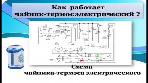 Подробнейшее объяснение электрической схемы   термопота  - чайника  - термоса