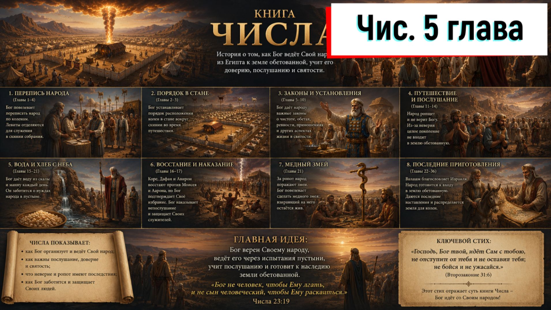 Числа 5:1-31 смотреть онлайн