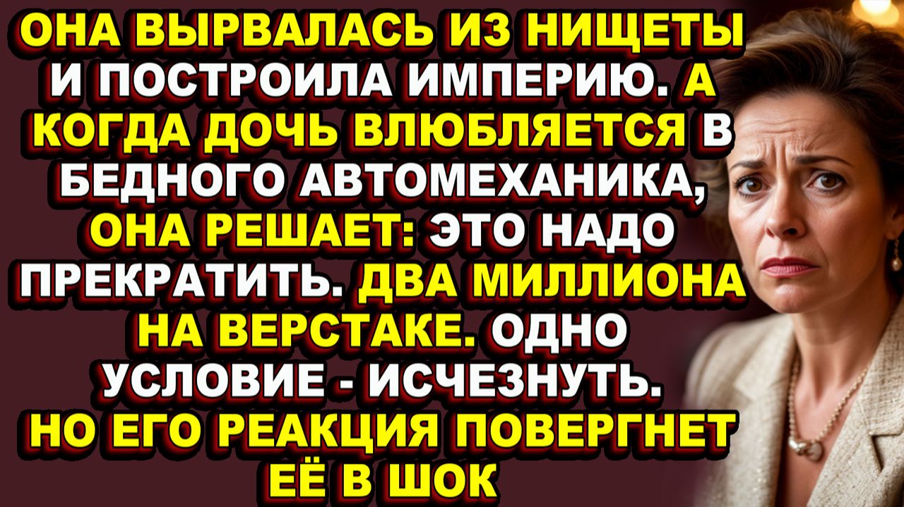 Истории из жизни|Она дала дочери всё, кроме права любить бедного парня|Аудио рассказы|Аудиокниги слу