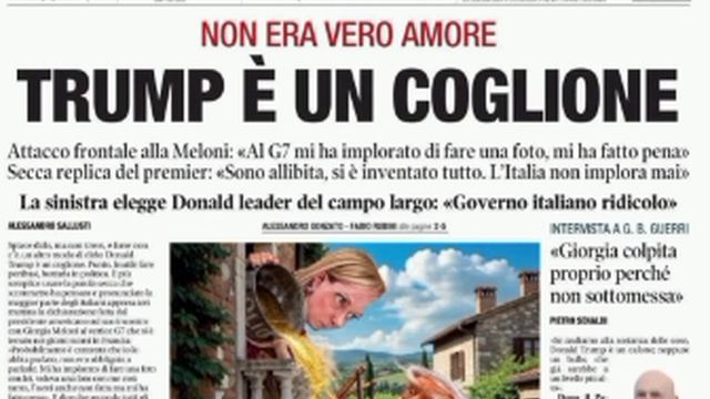 🇮🇹 Итальянская газета Libero жестко ответила на выпад Трампа! 📰 Крупное правое издание Италии Li смотреть онлайн
