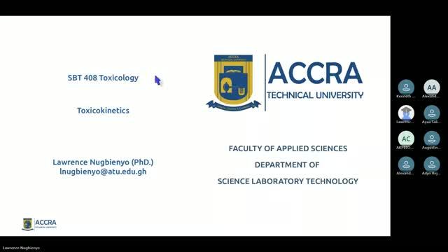 SBT 408 Toxicology - Toxicokinetics