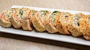 Нежный РУЛЕТ С  КРАСНОЙ РЫБОЙ. Закуска-пятиминутка!